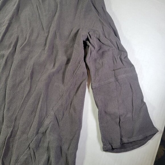 Madewell Women Textured Gray 3/4 Sleeve Tunic Top Size Medium - Picture 4 of 7